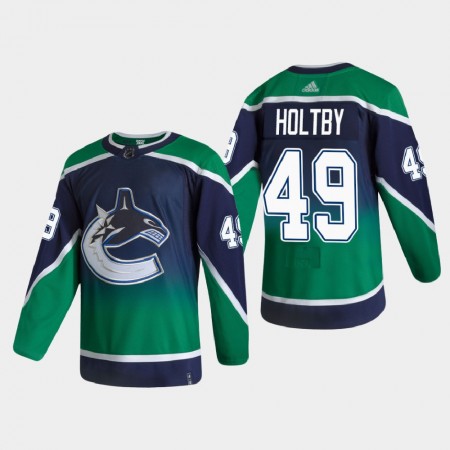 Dresovi Vancouver Canucks Braden Holtby 49 2020-21 Reverse Retro Authentic - Muške